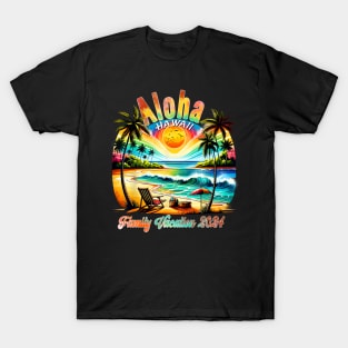 Aloha Hawaii Family Vacation 2024 Hawaii Cruise Squad T-Shirt